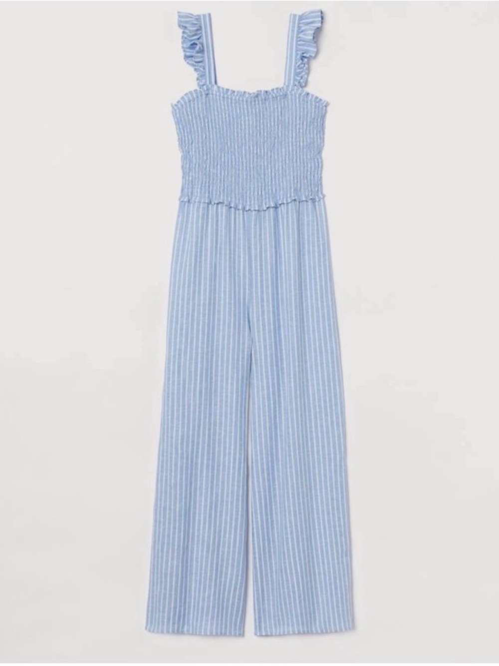 H&M Linen Pinstripe Jumpsuit XL